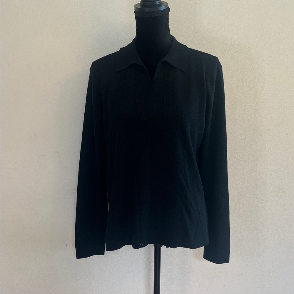 Vintage Kenneth Cole Black Knit Sweater